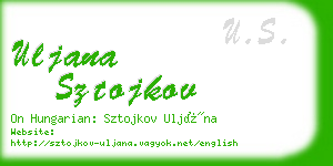 uljana sztojkov business card